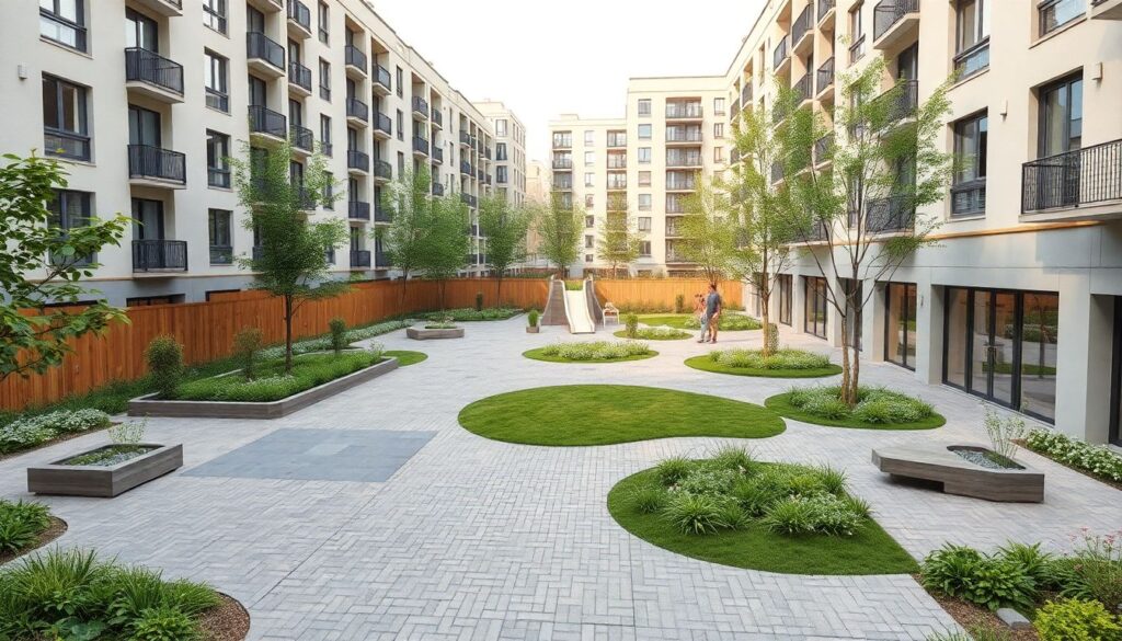 Обновление городской среды: благоустройство дворов Подмосковья - иллюстрация