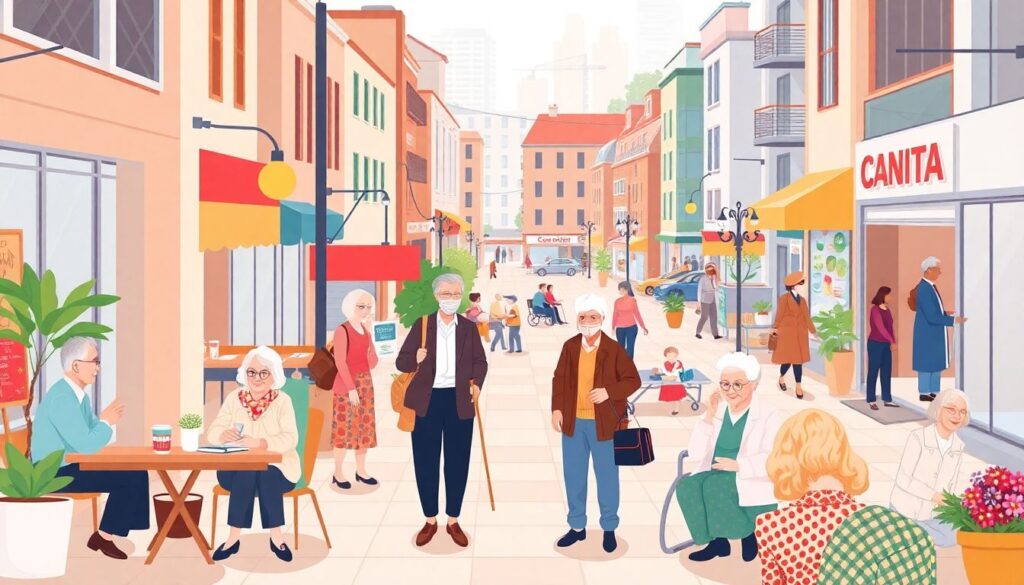 Социальные программы для пожилых людей в Подмосковье - иллюстрация