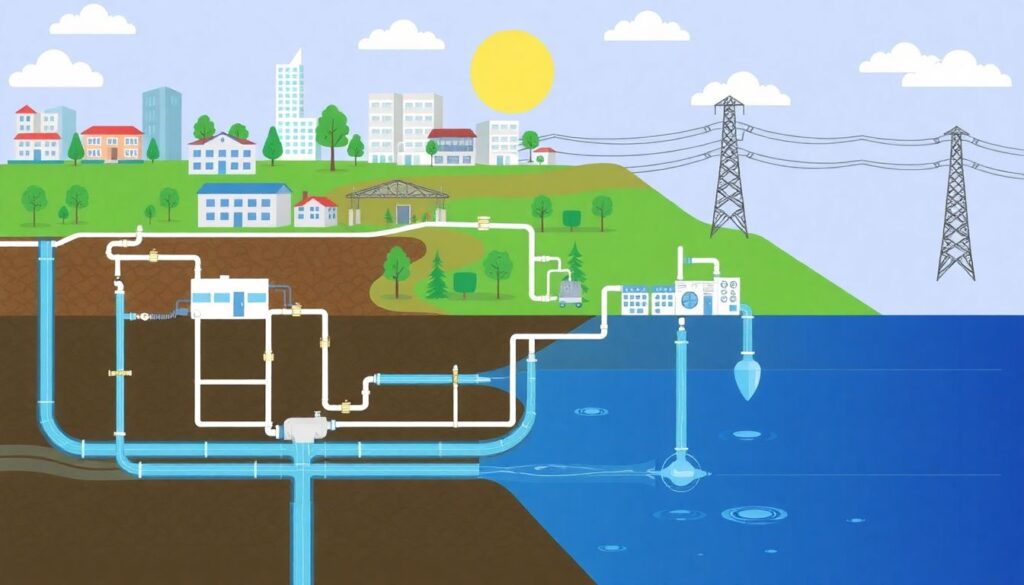 Водоснабжение и водоотведение в муниципалитетах Подмосковья - иллюстрация