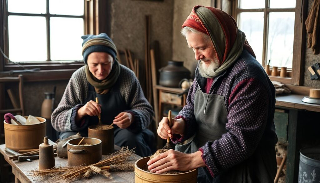 Образы жителей Подмосковья: ремесла и традиции - иллюстрация