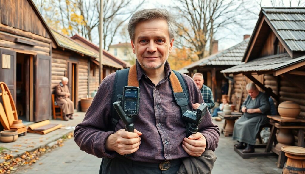 Образы жителей Подмосковья: ремесла и традиции - иллюстрация