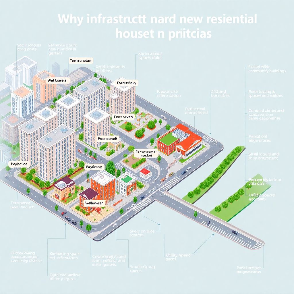 Строительство жилых кварталов и инфраструктурная поддержка: современные решения