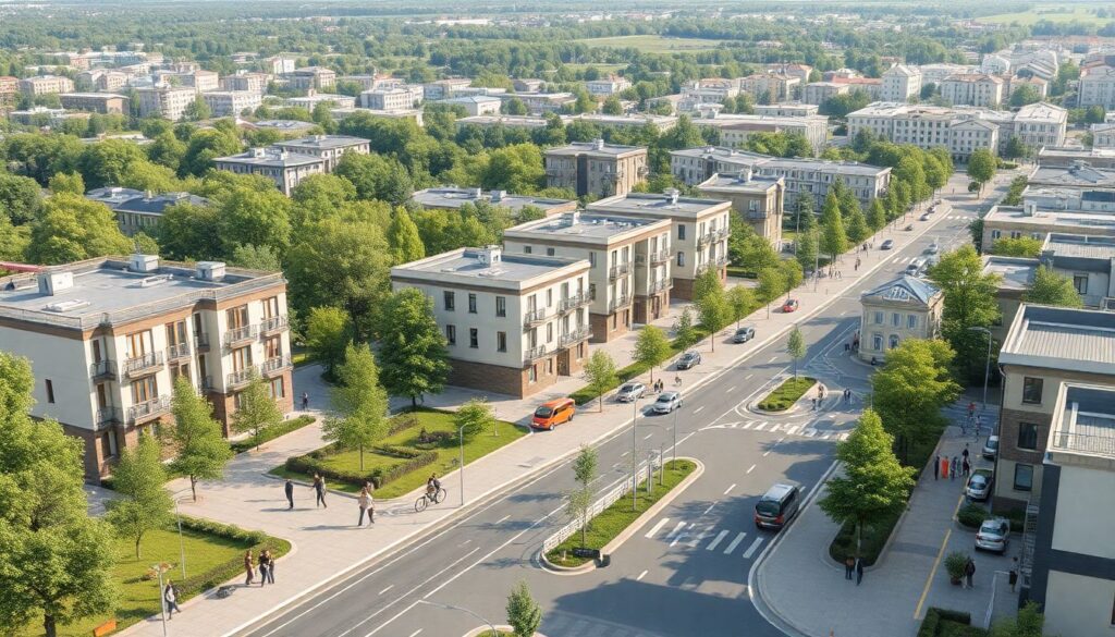 Особенности городской среды пригородов Подмосковья - иллюстрация